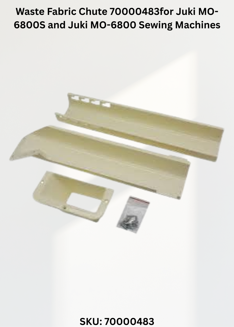 Waste Fabric Chute 70000483for Juki MO-6800S and Juki MO-6800 Sewing Machines