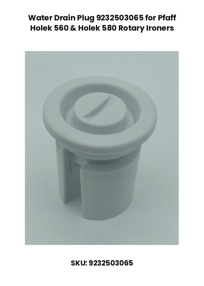 Water Drain Plug 9232503065 for Pfaff Holek 560 & Holek 580 Rotary Ironers