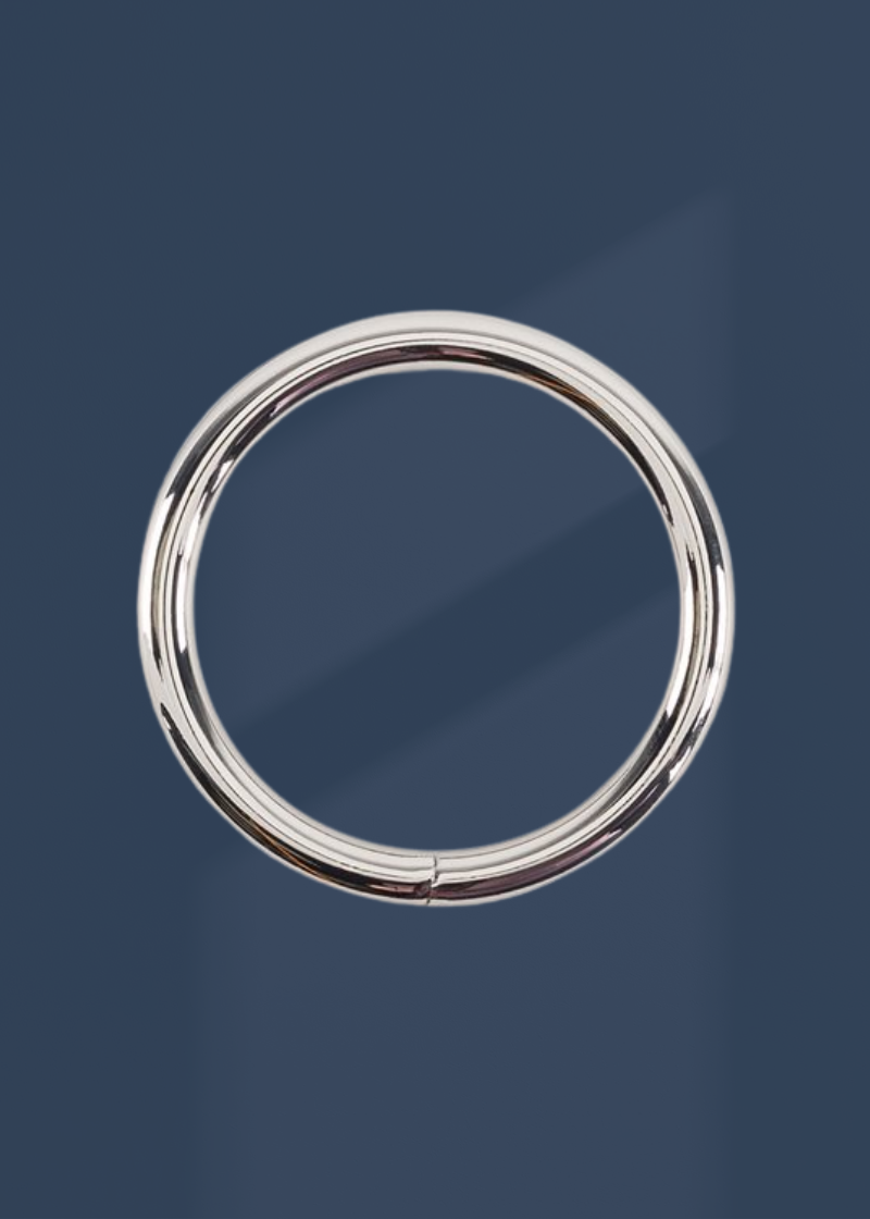 Welded Heavy-Duty Metal O-Rings - 1" - 10/Pack - Nickel