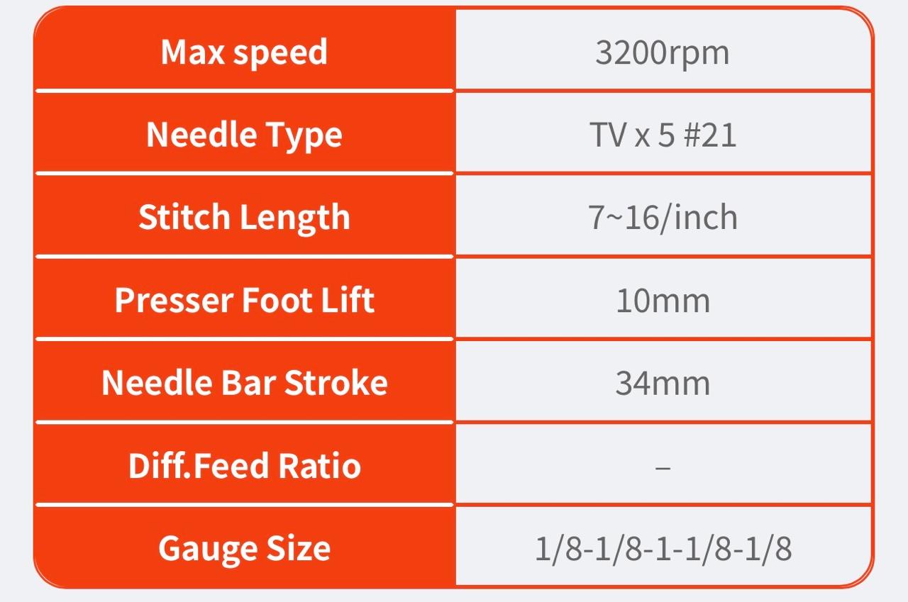 Kansai Special DLR-1509 Industrial Waistband Sewing Machine Complete Set Table Motor