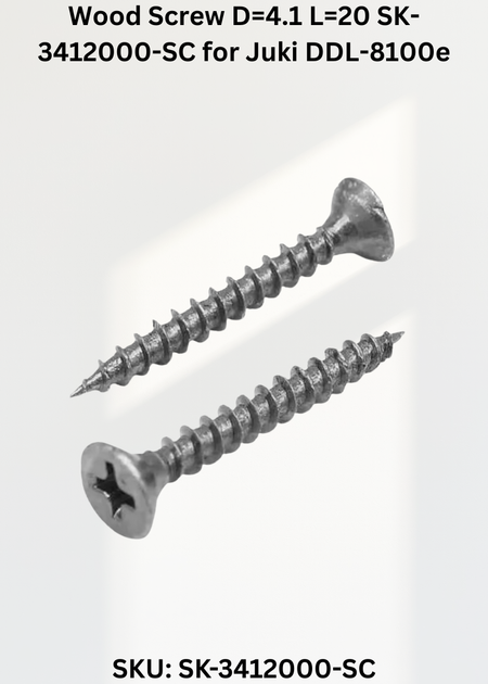Wood Screw D=4.1 L=20 SK-3412000-SC for Juki DDL-8100e