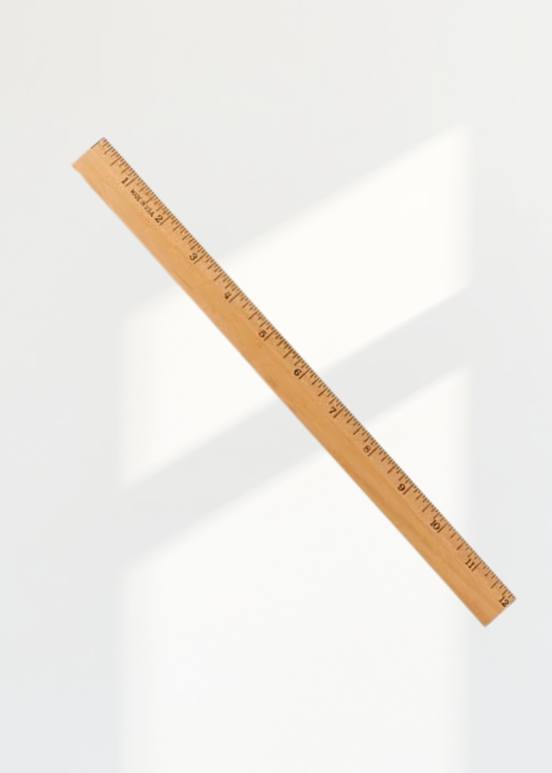 Wooden Ruler - 12"
