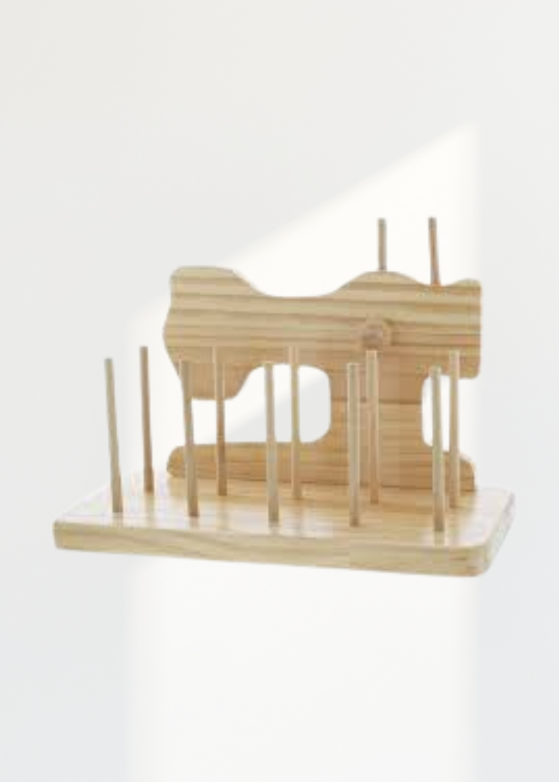 Wooden Spool Organizer P60692 — 10 Spools