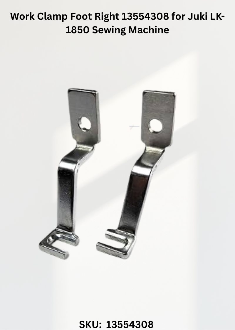 Work Clamp Foot Right 13554308 for Juki LK-1850 Sewing Machine
