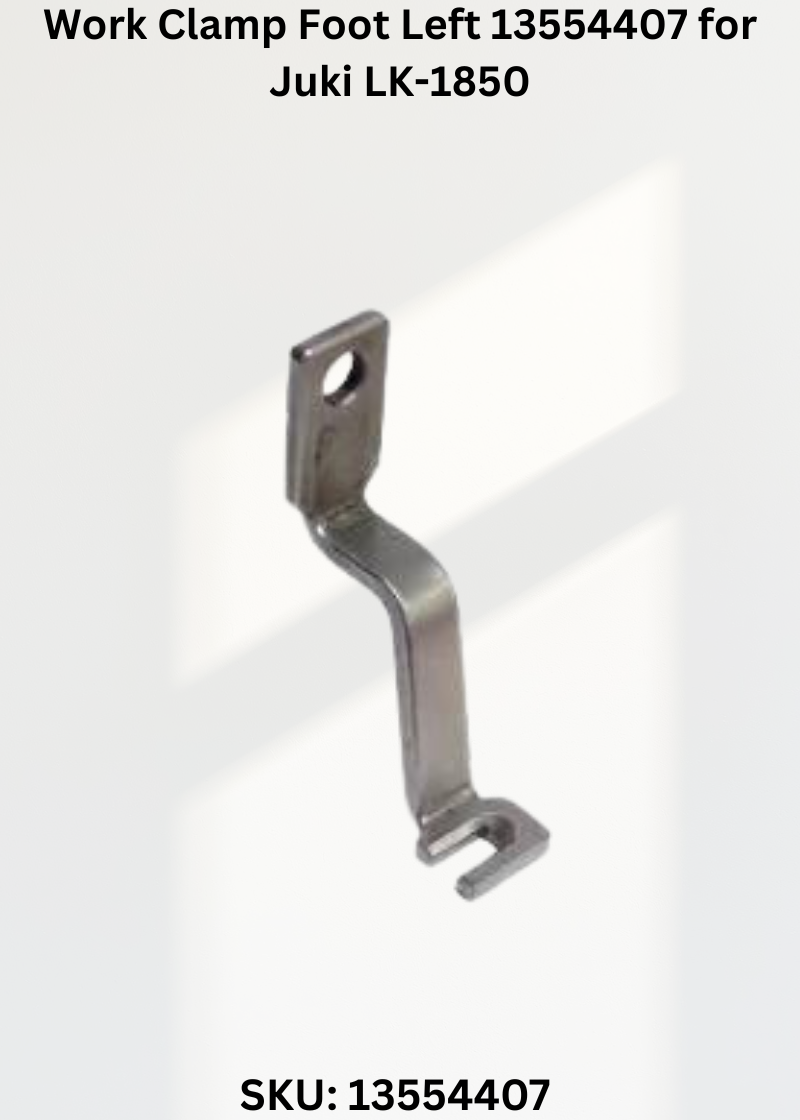 Work Clamp Foot Left 13554407 for Juki LK-1850 Sewing Machine