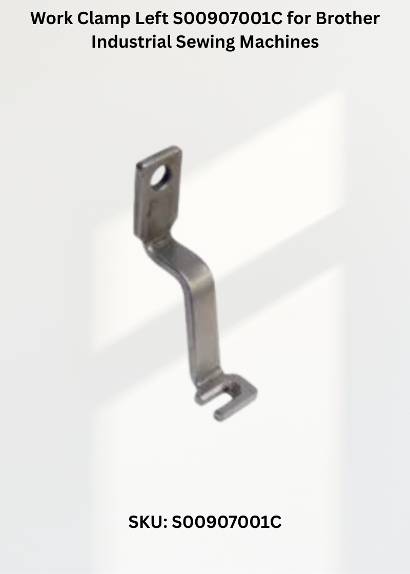 Work Clamp Left S00907001C for Brother Industrial Sewing Machines