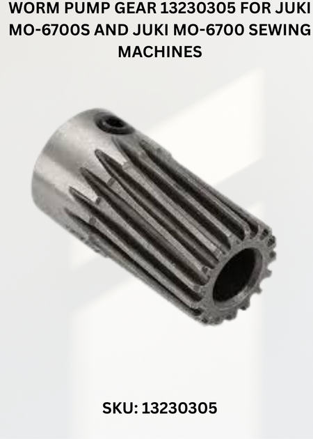 Worm Pump Gear 13230305 for Juki MO-6700S and Juki MO-6700 Sewing Machines