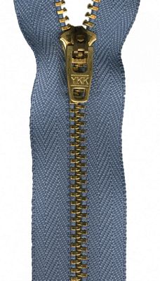 art.1607 Ykk Jean 7" Faded Blue 3/bx