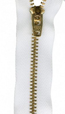 YKK art.1609 Jean 9" White 3/bx