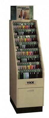 Ykk Unique Invisible Zipeprs Floor Display