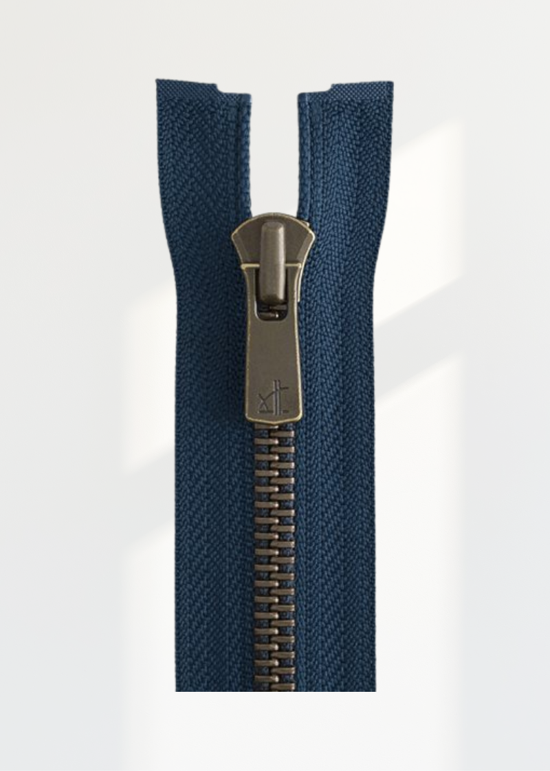 YKK Excella #5 Antique Brass Jacket Zipper