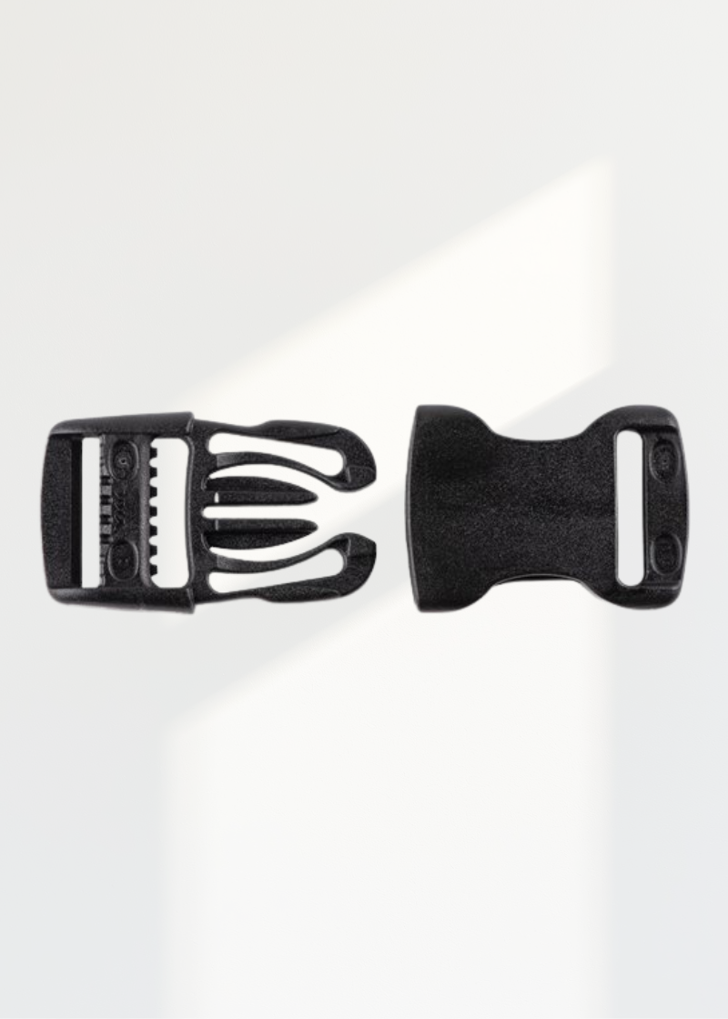 YKK Heavy Duty Flat Plastic Side Release Buckles - 1 1/2" - Black