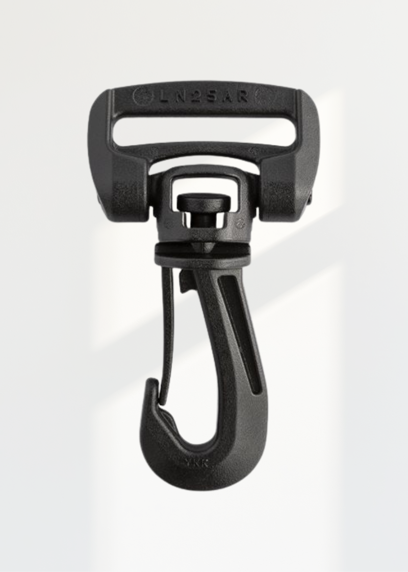YKK Plastic Swivel Snap Hooks - 3/4" - Black