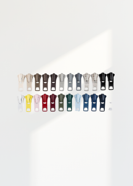 YKK #10 Molded Plastic Jacket Zipper Pulls - 24/Pack - Assorted Colors