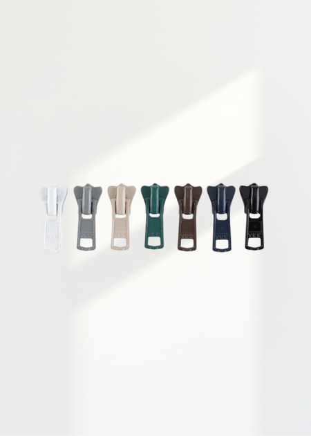 YKK #3 Molded Plastic Jacket Zipper Pulls - 24/Pack - Assorted Colors