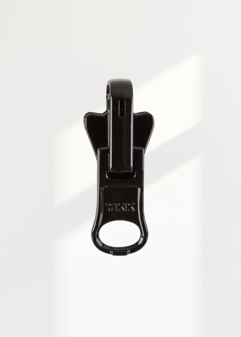 YKK #3 Molded Plastic Reversible Jacket Zipper Pulls - Black