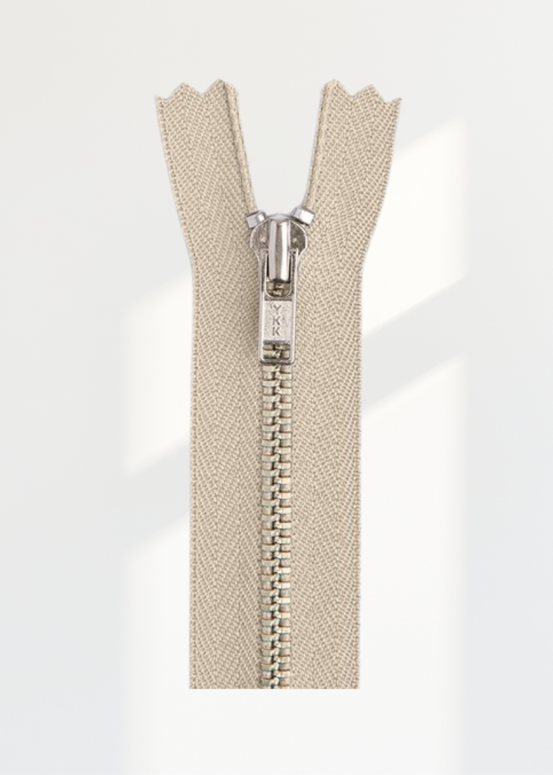 YKK #3 Nickel Pant Zipper