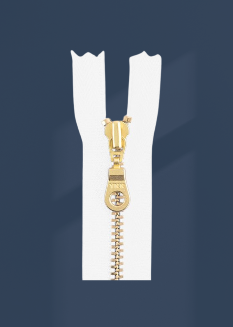 YKK #4.5 Brass Donut Pull Bag Zipper