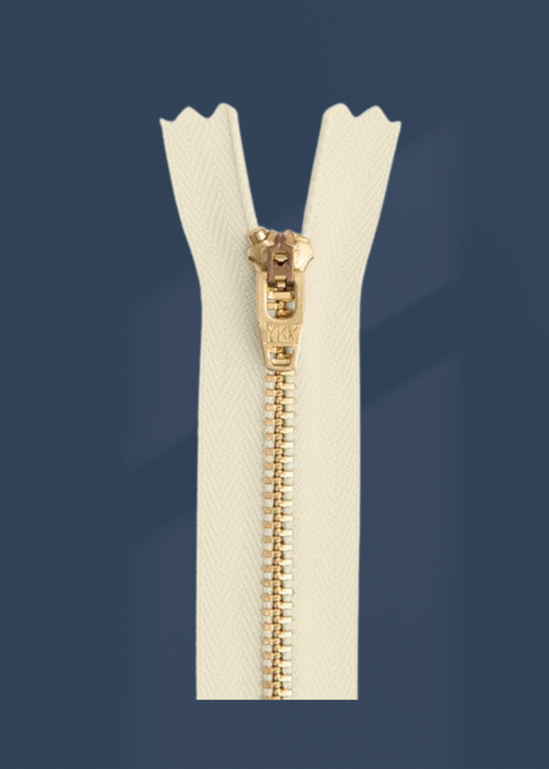 YKK #4.5 Brass Non-Separating Slipcover/Pillow Zipper
