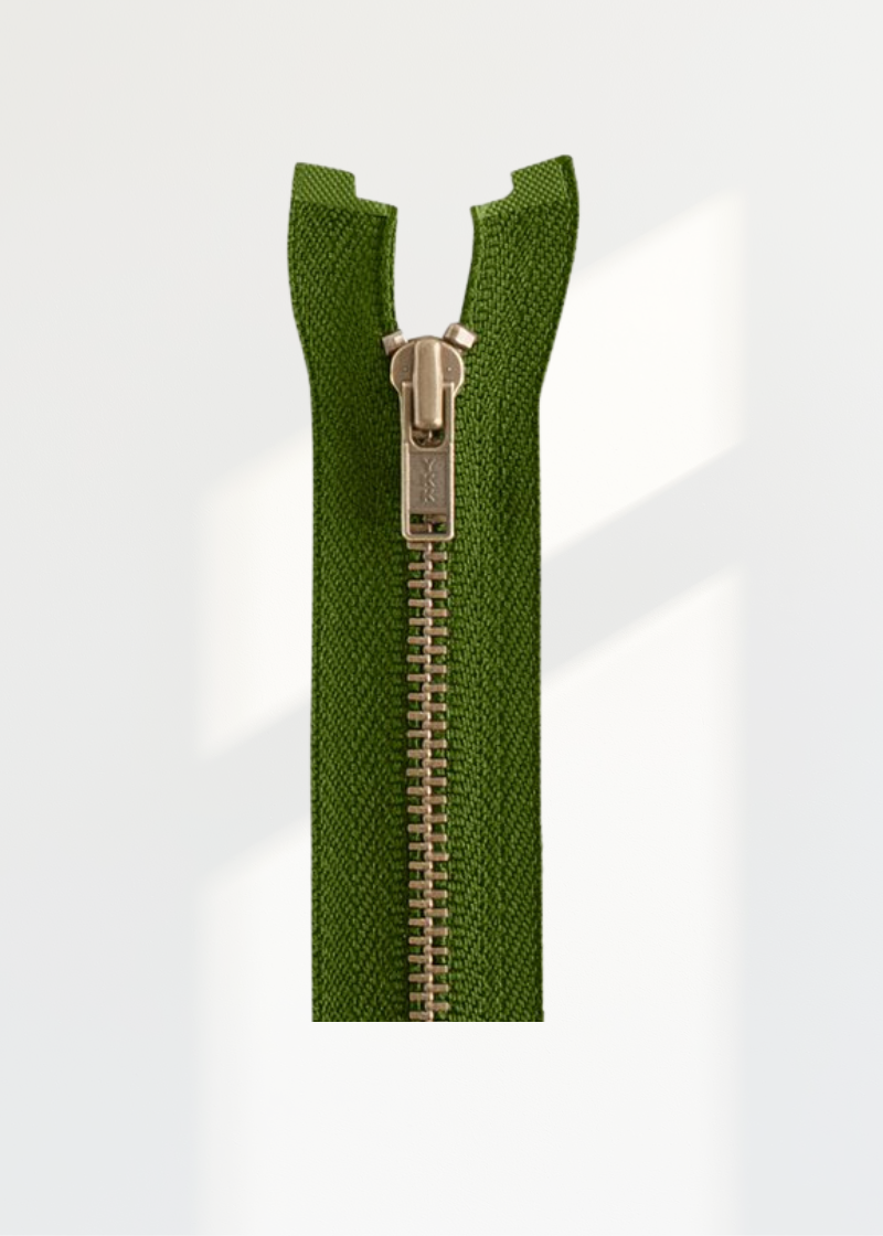 YKK #3 Antique Brass Jacket Zipper