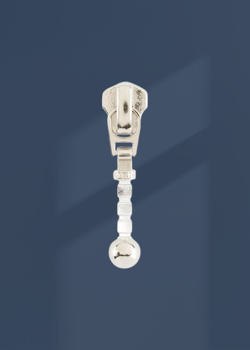 YKK #5 Ball Style Metal Jacket Zipper Pulls - 2/Pack