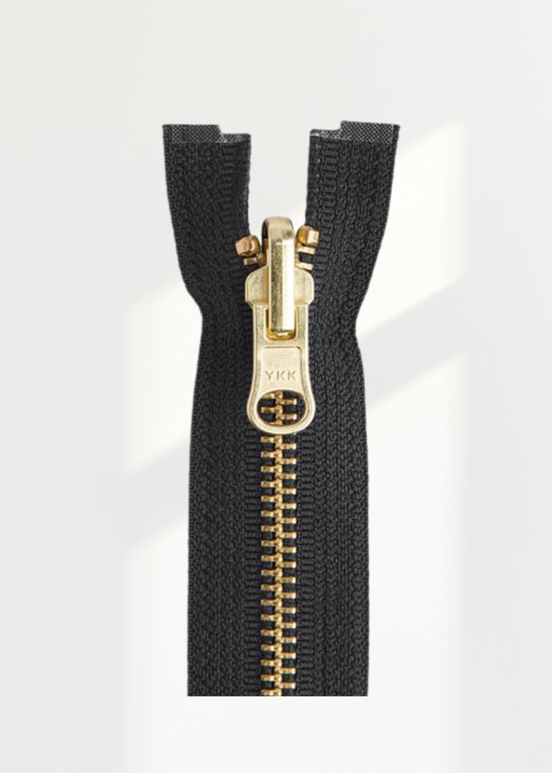 YKK #5 Brass Reversible Jacket Zipper