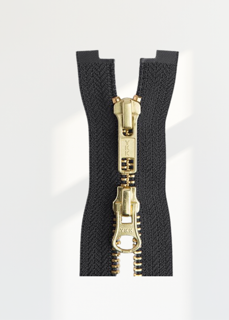 YKK #5 Brass Two-Way Jacket Zipper