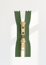 YKK #5 Brass Two-Way Non-Separating Coverall Zipper
