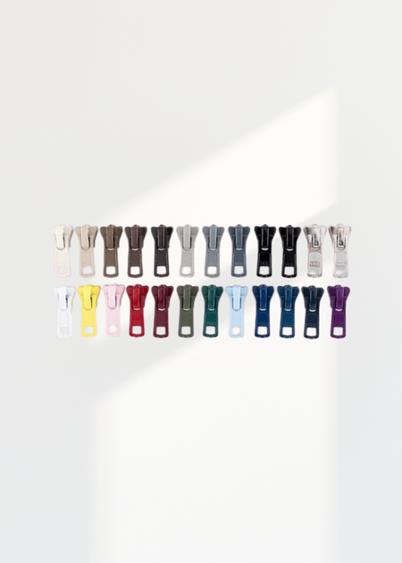 YKK #5 Molded Plastic Jacket Zipper Pulls - 24/Pack - Assorted Colors