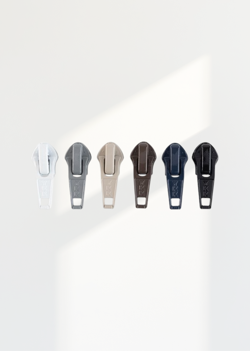 YKK #5 Nylon Coil Jacket Zipper Pulls - 24/Pack - Assorted Colors