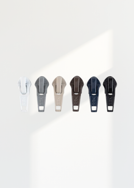 YKK #5 Nylon Coil Jacket Zipper Pulls - 24/Pack - Assorted Colors