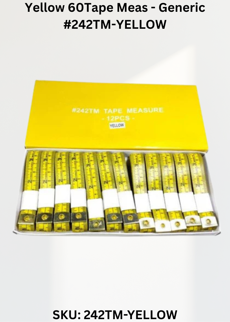 Yellow 60Tape Meas - Generic #242TM-YELLOW