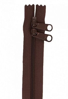 Patterns by Annie Handbag Zippers, 30" Double Slide-Sable