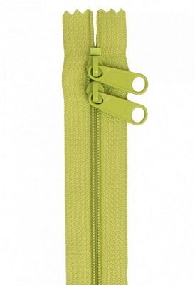 Patterns by Annie Handbag Zippers, 30" Double Slide-Apple Green