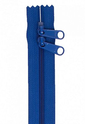 Patterns by Annie Handbag Zippers, 40 in Double Slide-Blast-Off Blue