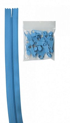 Patterns by Annie Zippers by the Yard-Parrot Blue