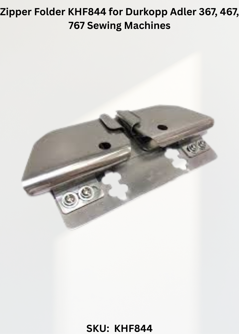 Zipper Folder KHF844 for Durkopp Adler 367, 467, 767 Sewing Machines