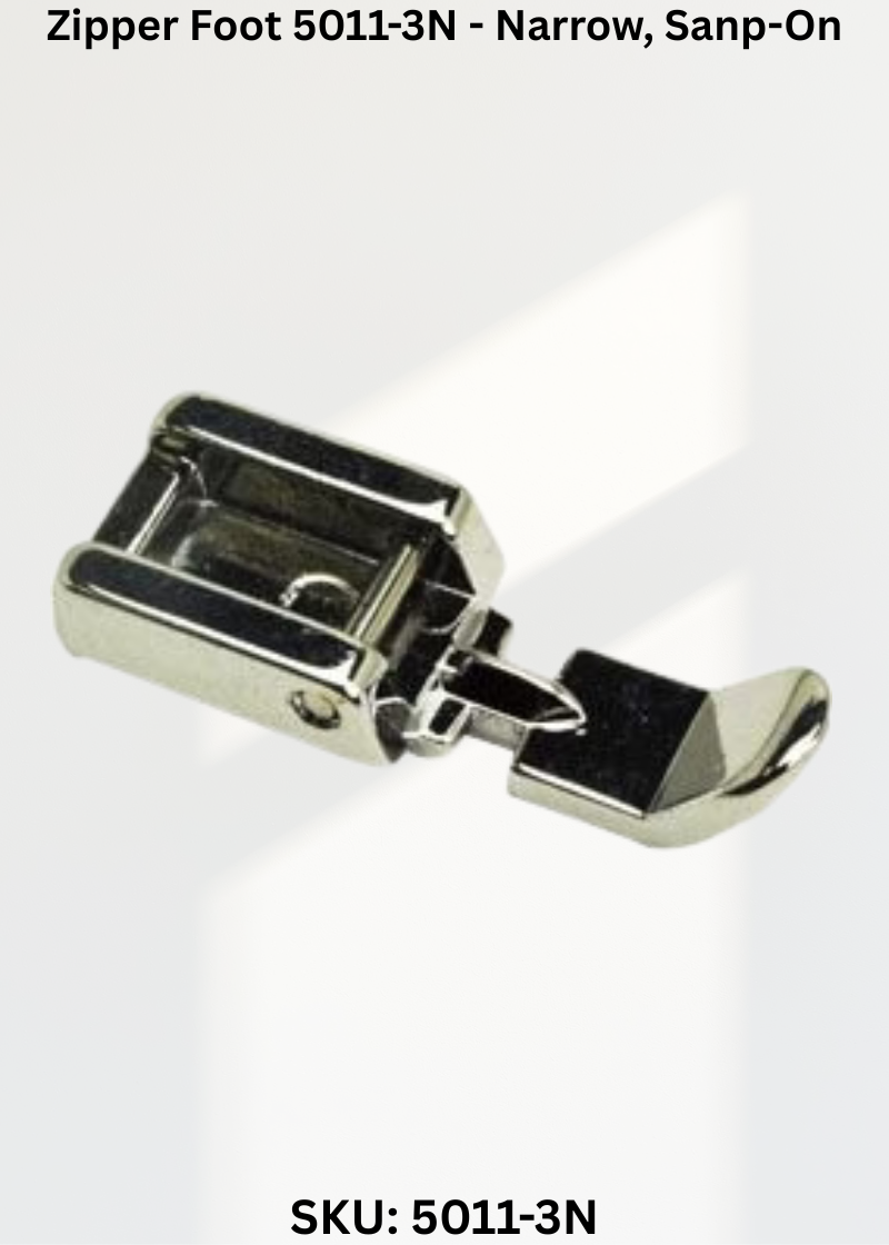 Zipper Foot 5011-3N - Narrow, Sanp-On