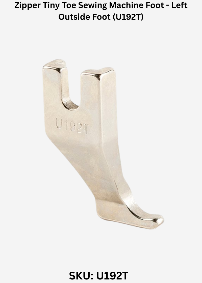 Premium Replacement U192t Outside Zip Foot 151851001 for Juki DU-1181N and Brother DB2- B797 Sewing Machines