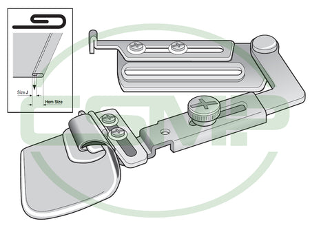 Suisei A11X50 J-Type Double Upturn Swing Hemmer 50mm