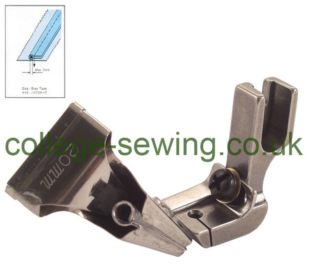 Suisei A20X20 Bias Cord Piping Foot 20mm Tape, Cord up to 3.0mm