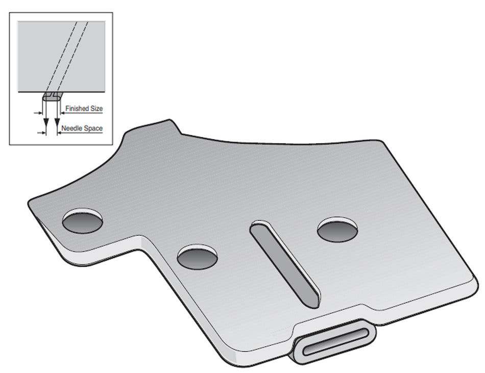 Suisei A41X3/8 Two Needle Stripper Folder with Cover Plate 3/8" (9.5mm)