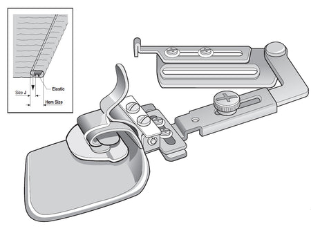 Suisei A43LX16 Latch Elastic Hemmer 16mm