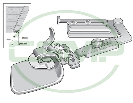 Suisei A43LX20 Latch Elastic Hemmer 20mm