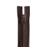Italian Made High-Quality Finish #5 Antique Brass Open Pull Bag Zipper