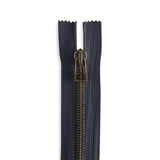 Italian Made High-Quality Finish #5 Antique Brass Open Pull Bag Zipper