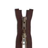YKK #5 Antique Brass Two-Way Jacket Zipper