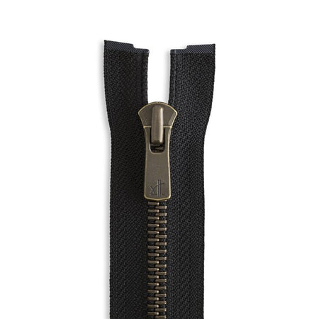 YKK Excella #5 Antique Brass Jacket Zipper