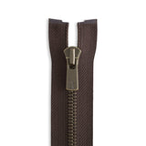 YKK Excella #5 Antique Brass Jacket Zipper