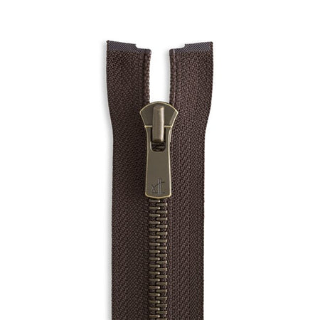 YKK Excella #5 Antique Brass Jacket Zipper